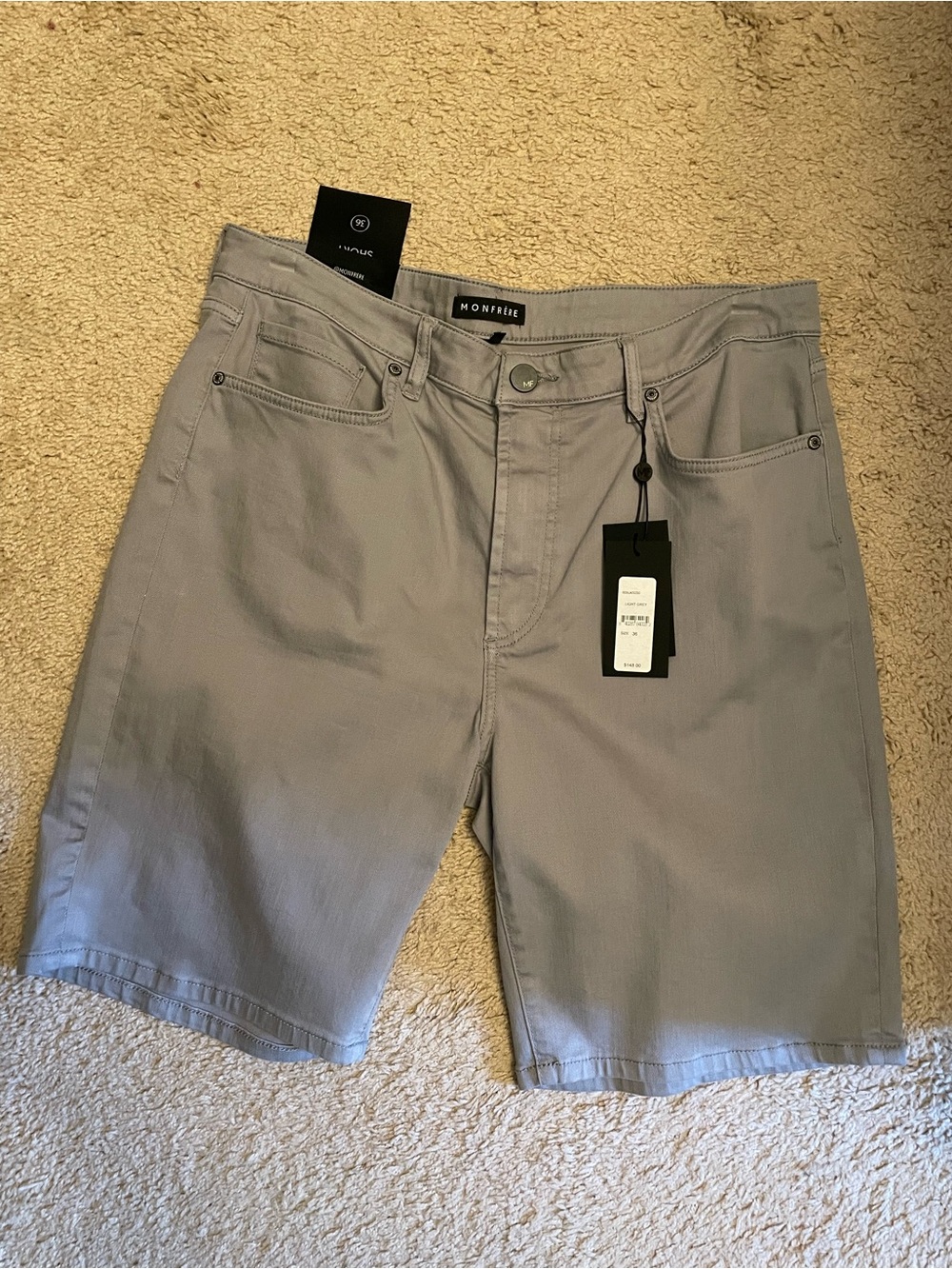Monfrère Men's Light Gray Shorts